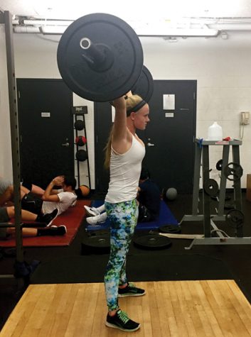 During off season, Carrie ‘17 lifts more than books