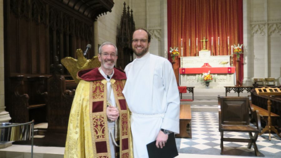 On January 23, Reverend Whiteman was ordained as an Episcopalian priest. 