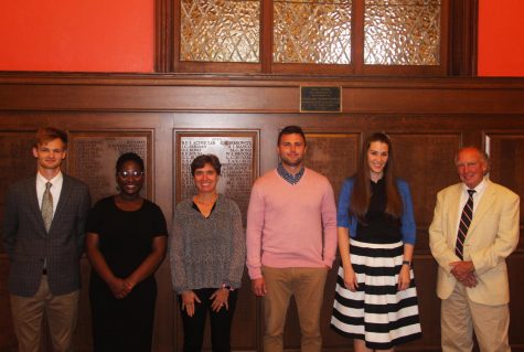 From left to right: Mr. Ferguson, Ms. Williams-Nicholas, Ms. Celement, Dr. Hadyk-DeLodder, Dr. Gilchrist and Mr.
Birney.